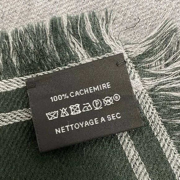HERMES Carre 140 H229978S green flannel Wehrroden Cashmere - Scarf - Picture 3 of 6